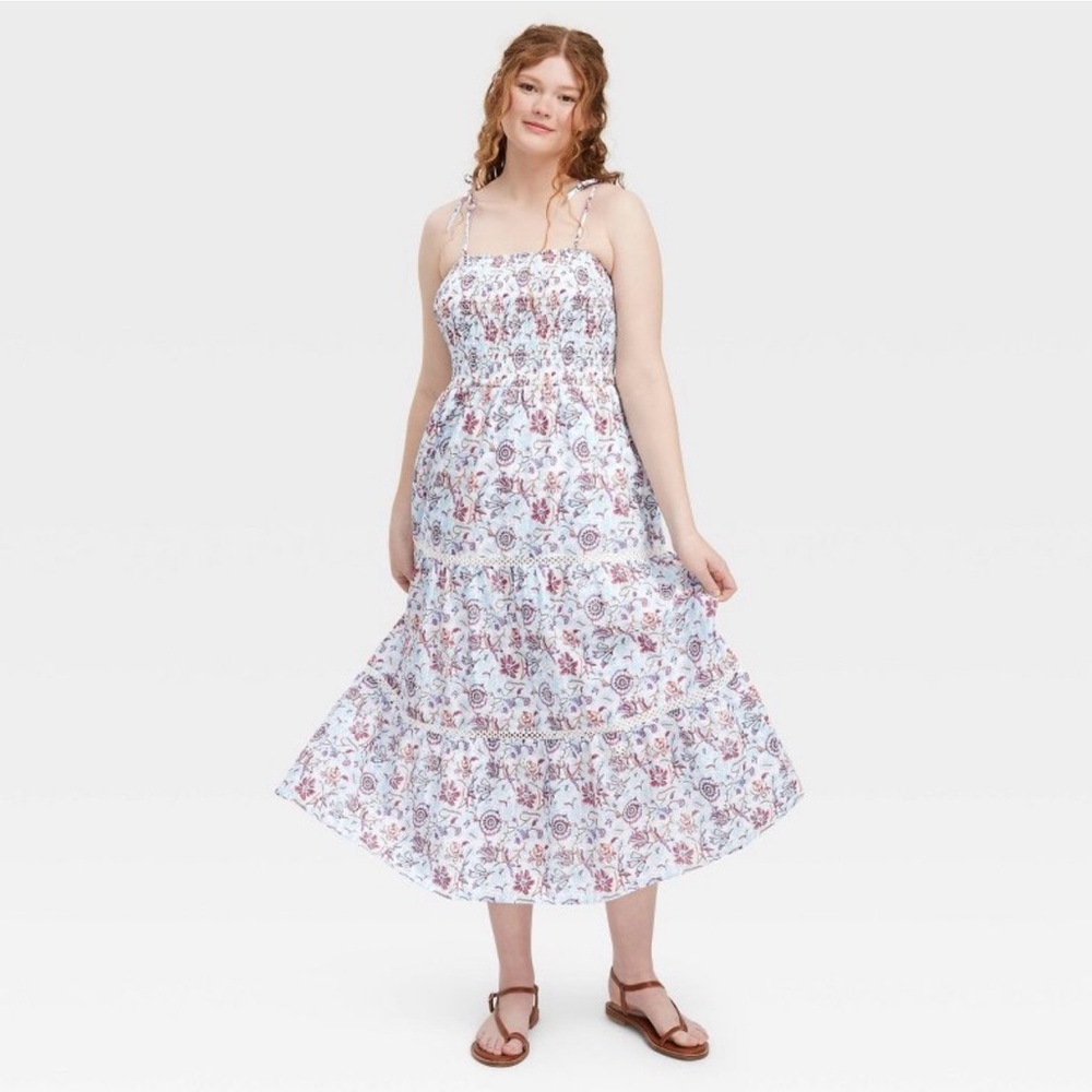 Roller Rabbit x Target Tiered Midi Floral Dress